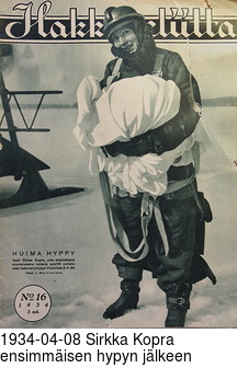 1934-04-08 Sirkka Kopra ensimmisen hypyn jlkeen