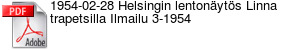 1954-02-28 Helsingin lentonyts Linna trapetsilla Ilmailu 3-1954