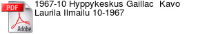 1967-10 Hyppykeskus Gaillac  Kavo Laurila Ilmailu 10-1967