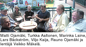 Matti Ojamki, Turkka Aaltonen, Marinka Laine, Lars Bckstrm, Viljo Kaija, Rauno Ojamki ja lentj Veikko Mkel.